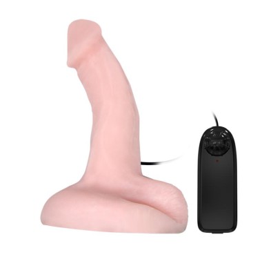 Zakrzywiony realistyczny penis z wibracjami 20 cm